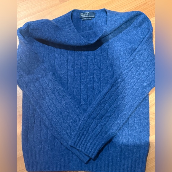 Vintage Polo by Ralph Laurencrewneck Sweater Made in Scotland